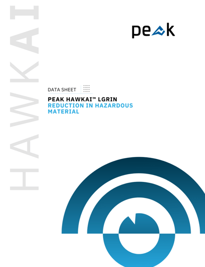 Peak HawkAI™ LGRIN Reduction In Hazardous Material
